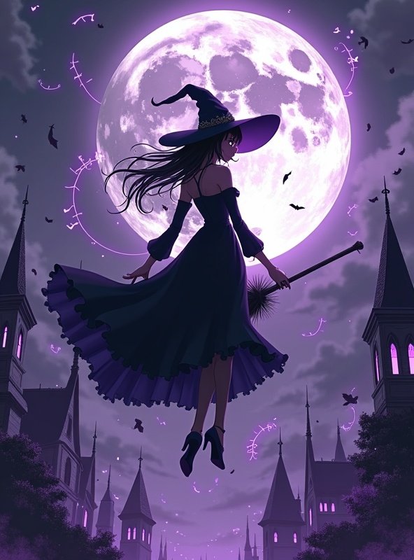里番大全热播榜第6名番剧《魔女之夜》封面 - 魔法 / 奇幻
