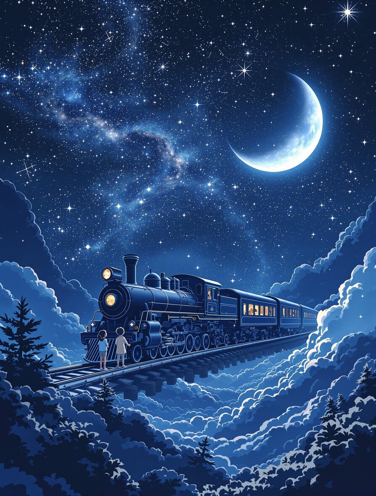 里番大全编辑精选番剧《银河铁道之夜》封面 - 童话 / 奇幻,编辑月见推荐
